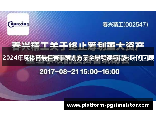 2024年度体育最佳赛事策划方案全景解读与精彩瞬间回顾