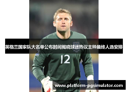 英格兰国家队大名单公布时间揭晓球迷热议主帅最终人选安排